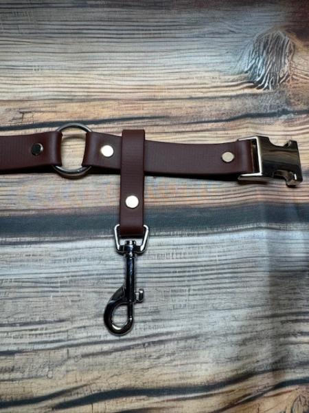 Schlaufe Saddle Brown 19mm vernickelter Stahl Silber Bolzenkarabiner groß