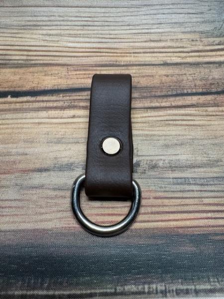 Schlaufe Dunkelbraun 19mm Edelstahl D-Ring 20mm