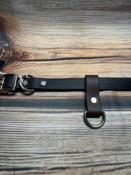 Schlaufe Dunkelbraun 19mm Edelstahl D-Ring 20mm