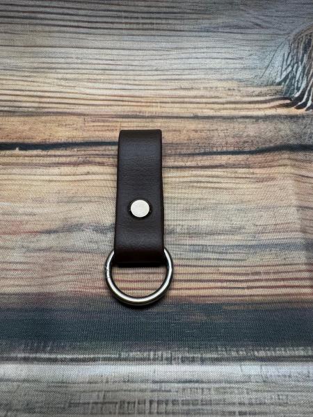 Schlaufe Dunkelbraun 19mm Edelstahl O-Ring 20mm