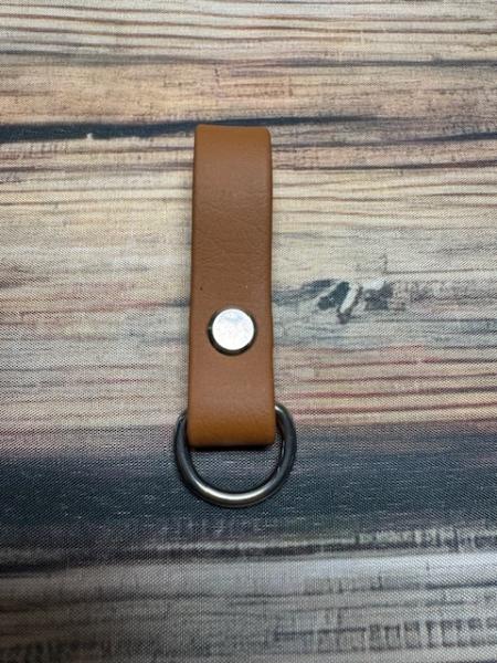 Schlaufe Hellbraun 16mm Edelstahl D-Ring 16mm