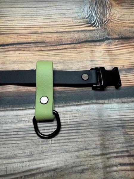 Schlaufe Holy Guacamole 19mm vernickelter Stahl Schwarz D-Ring groß