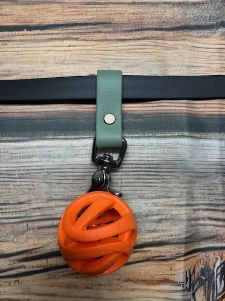 Schlaufe Foggy Green 19mm vernickelter Stahl Scherenkarabiner