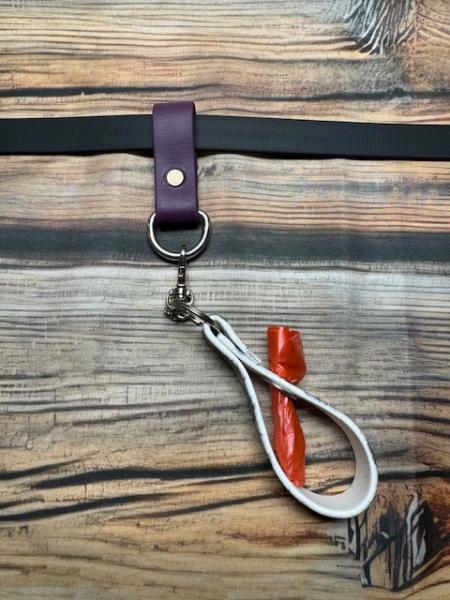 Schlaufe Aubergine 19mm Edelstahl D-Ring 20mm