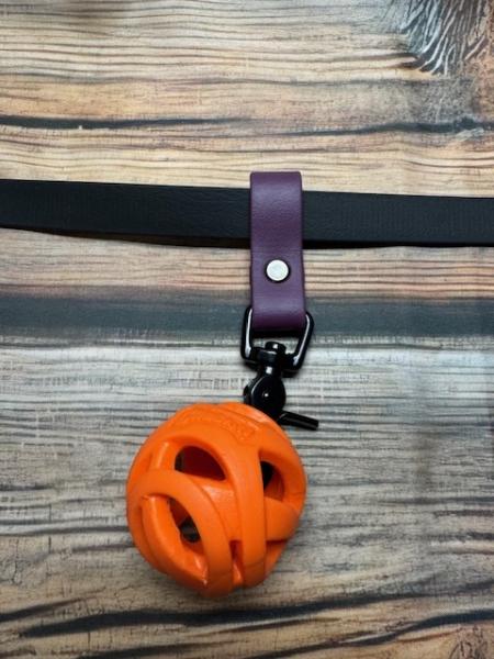 Schlaufe Aubergine 19mm vernickelter Stahl Schwarz Scherenkarabiner