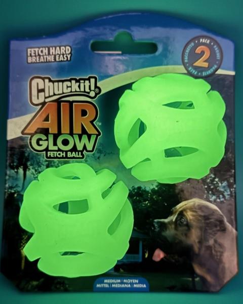 Chuckit Air Glow Fetch Ball Breath right Medium 2er Pack