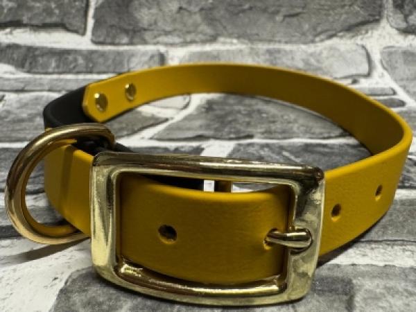 Schnallenhalsband zweifarbig ; 19 mm ; 40 - 48 cm