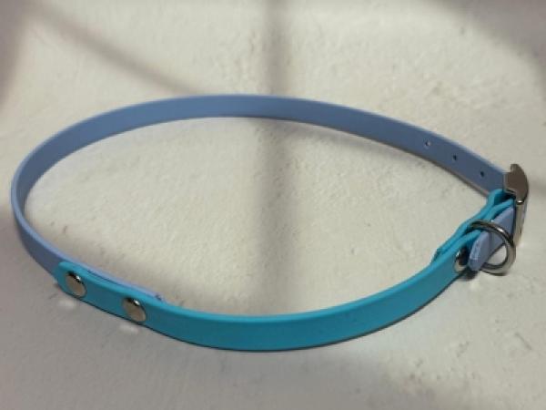 Schnallenhalsband zweifarbig 13 mm