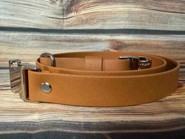 Gassigürtel mit Metallsteckschnalle; 25 mm breit; 110 cm lang ( Bundweite 103 - 117 cm )