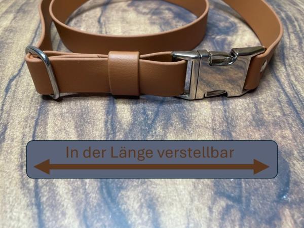 Gassigürtel, längenverstellbar mit Klickschnalle 25 mm