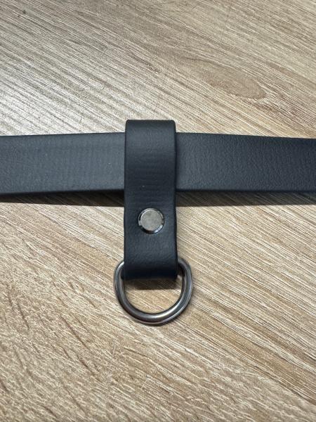 Schlaufe Schwarz 19mm Edelstahl D-Ring 20mm