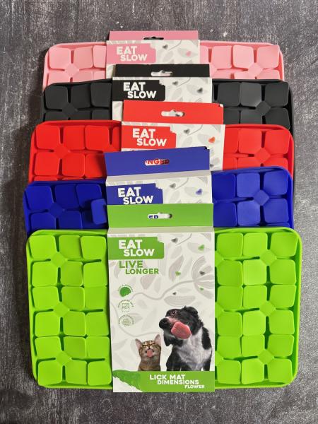 Eat Slow Live Longer Schleckmatte Blume