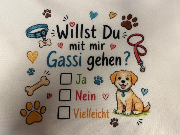 Einkaufstasche Willst Du mit mir gehen
